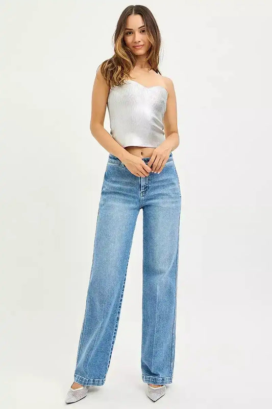 Risen Slouchy Straight Jeans PS21660 - Sleekdenim.com