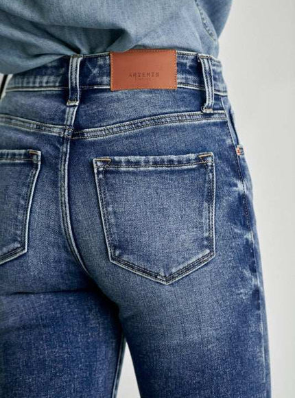 Artemis Vintage AT1068SKM HIGH RISE BUTTON SKINNY - Sleekdenim.com