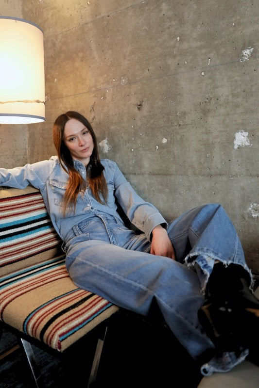 AT2080PZMT ECO FRIENDLY FABRIC HIGH RISE SLIM PALA - Artemis Vintage