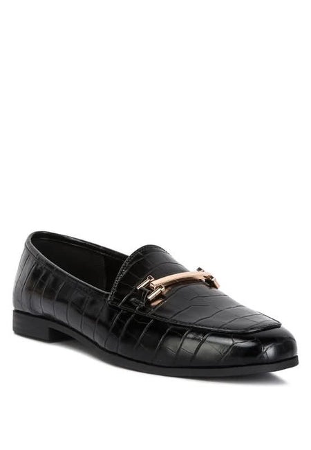 Deverell Street - Smart Horsebit Embellished Loafers - Sleekdenim.com