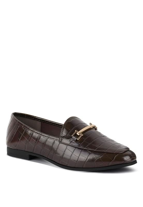 Deverell Street - Smart Horsebit Embellished Loafers - Sleekdenim.com