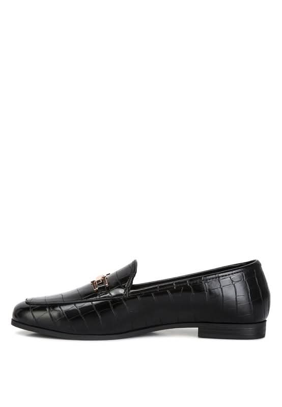 Deverell Street - Smart Horsebit Embellished Loafers - Sleekdenim.com