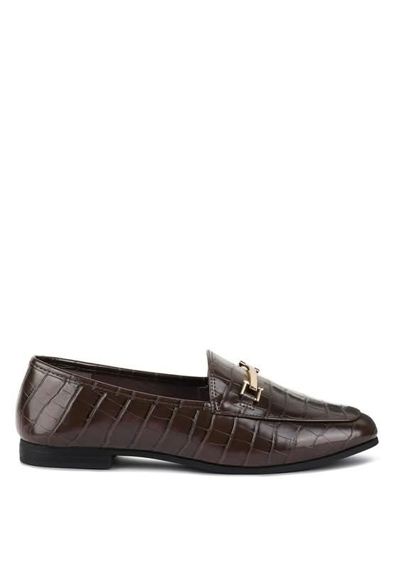 Deverell Street - Smart Horsebit Embellished Loafers - Sleekdenim.com