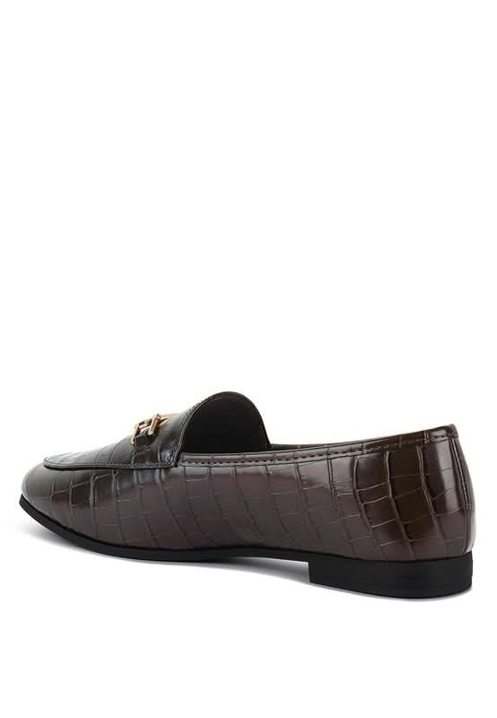 Deverell Street - Smart Horsebit Embellished Loafers - Sleekdenim.com