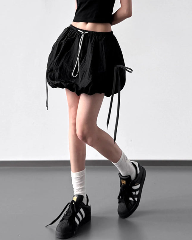 Bubble Drawstring Casual Shorts - Sleekdenim.com