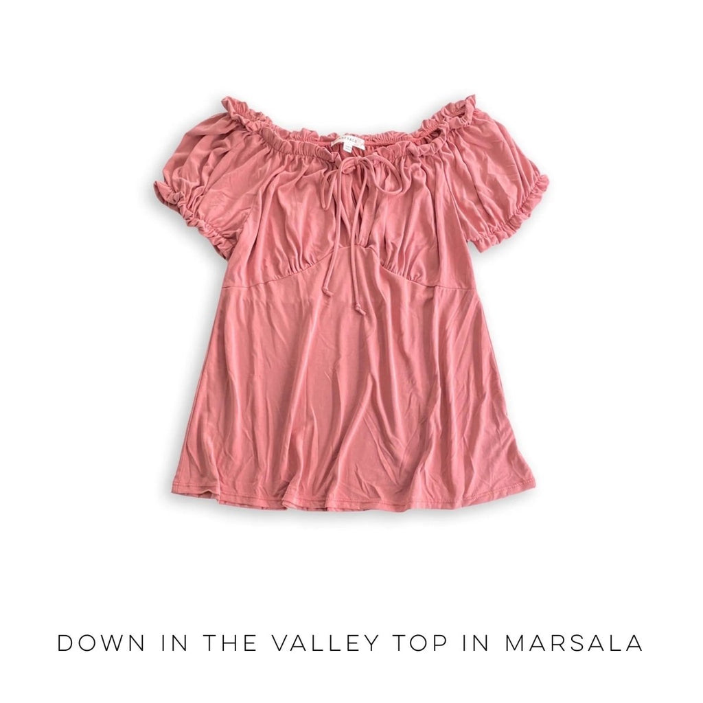 Down in the Valley Top in Marsala - Sleekdenim.com