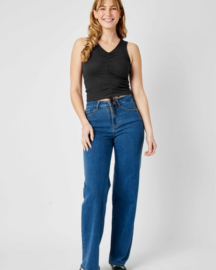 Judy Blue High Waist Vintage Wide Leg Denim 82553