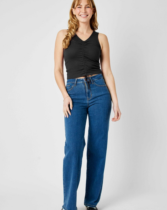 Judy Blue High Waist Vintage Wide Leg Denim 82553