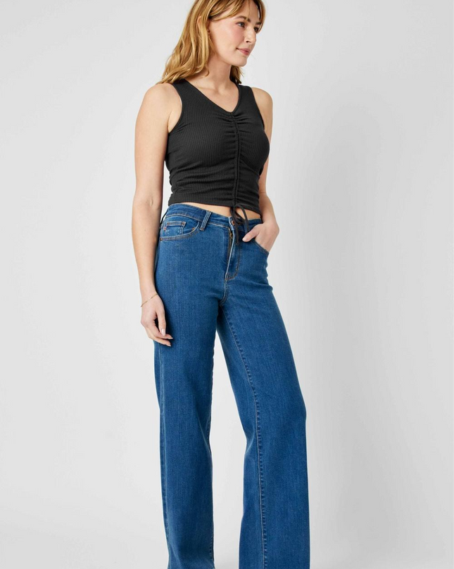 Judy Blue High Waist Vintage Wide Leg Denim 82553