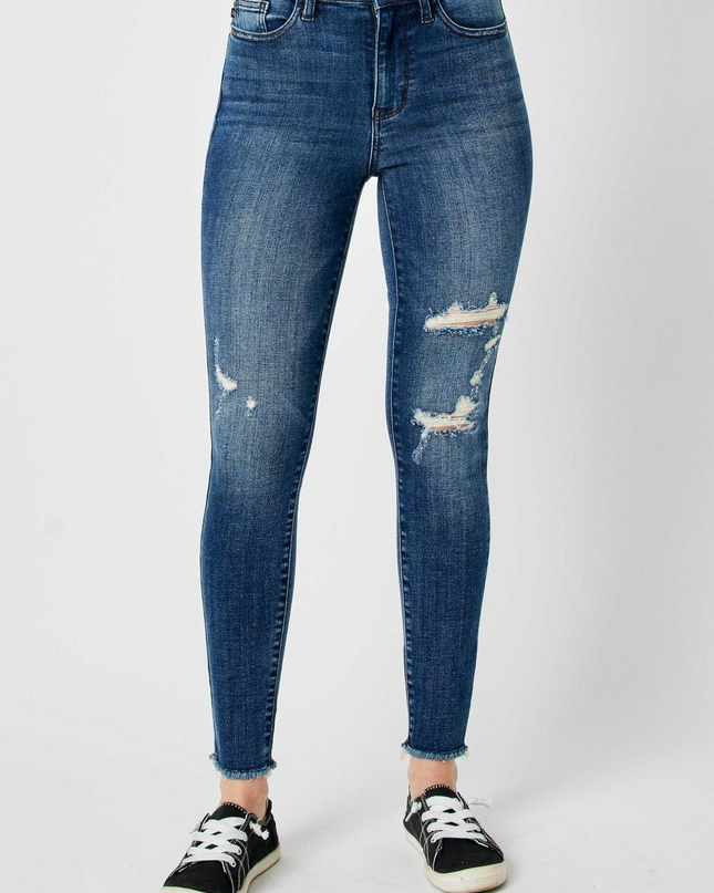 Judy Blue High Waist Destroy Skinny Denim Jeans 82581