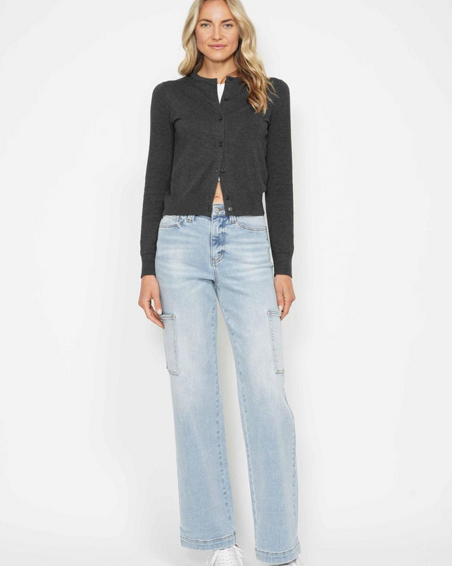 Judy Blue High Waist Straight Leg Cargo Jeans 88924 - Sleekdenim.com