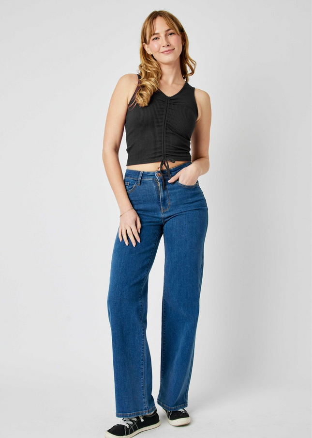 Judy Blue High Waist Vintage Wide Leg Denim 82553