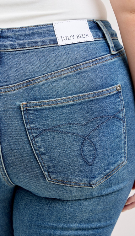 Judy Blue High Waist Tummy Control Kick Flare Jeans 881097 - 10