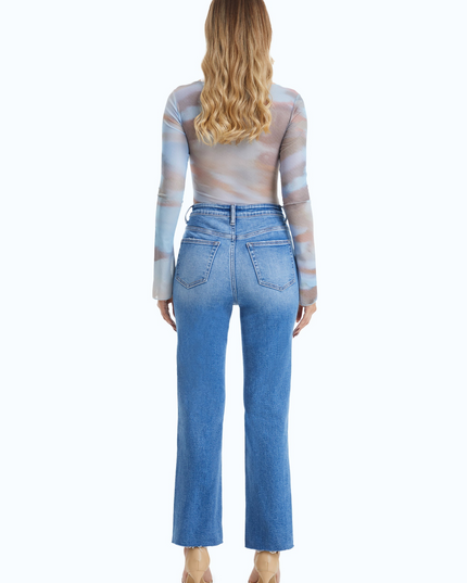 Bayeas Butt Lifting Distressed Jeans - Plus Size - Sleekdenim.com