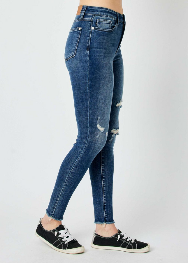 Judy Blue High Waist Destroy Skinny Denim Jeans 82581