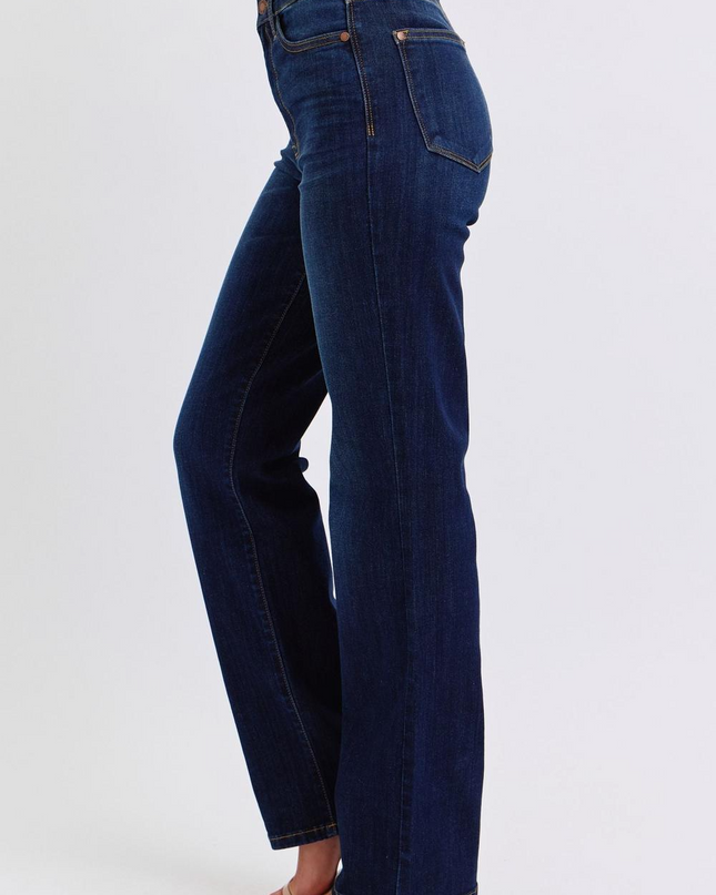 Judy Blue High Waist Straight Denim Jeans 82627 - Sleekdenim.com