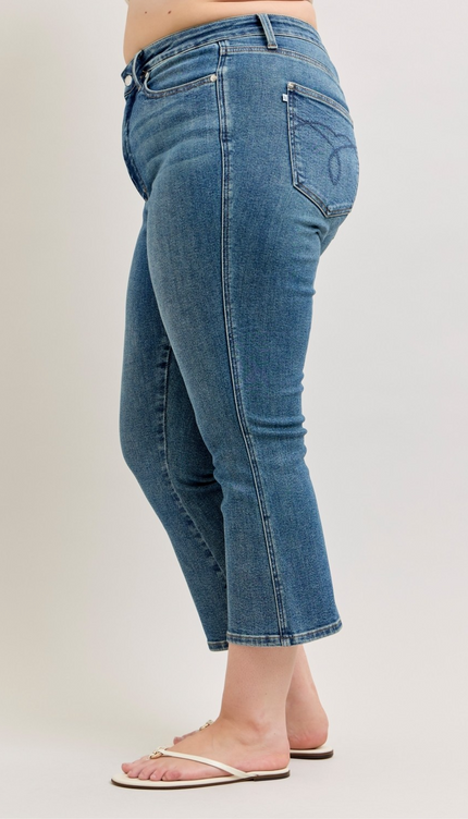 Judy Blue High Waist Tummy Control Kick Flare Jeans 881097 - 8