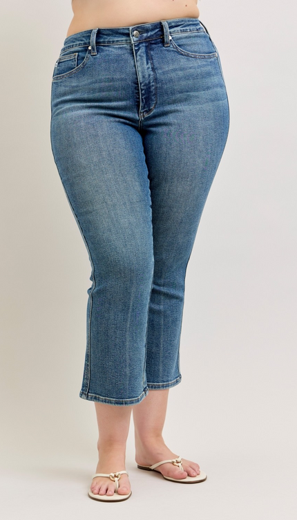 Judy Blue High Waist Tummy Control Kick Flare Jeans 881097 - 6