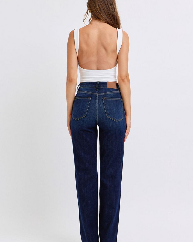 Judy Blue High Waist Straight Denim Jeans 82627 - Sleekdenim.com