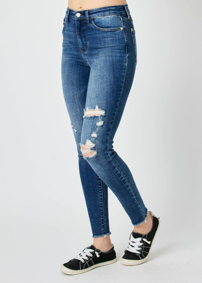 Judy Blue High Waist Destroy Skinny Denim Jeans 82581