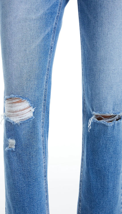 Bayeas Butt Lifting Distressed Jeans - Plus Size - Sleekdenim.com