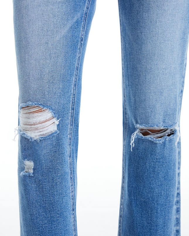 Bayeas Butt Lifting Distressed Jeans - Plus Size - Sleekdenim.com