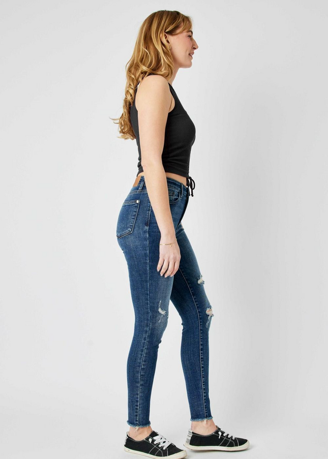 Judy Blue High Waist Destroy Skinny Denim Jeans 82581