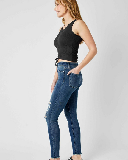 Judy Blue High Waist Destroy Skinny Denim Jeans 82581