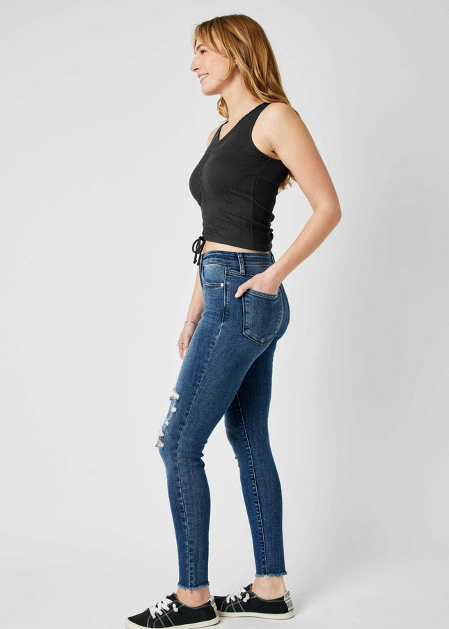 Judy Blue High Waist Destroy Skinny Denim Jeans 82581