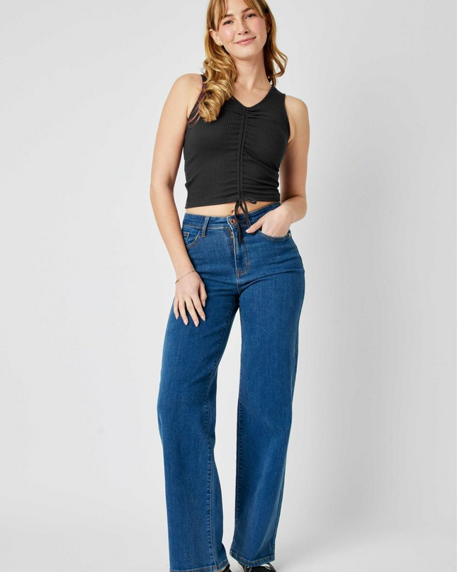 Judy Blue High Waist Vintage Wide Leg Denim 82553