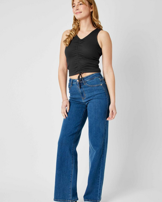 Judy Blue High Waist Vintage Wide Leg Denim 82553
