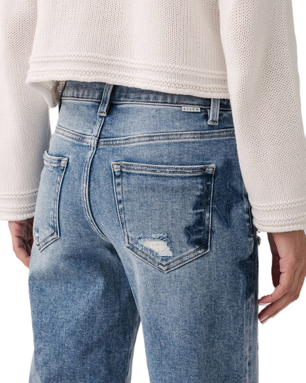 Risen Celeste Mid Rise Star Shadow Boyfriend Jeans - PGA21091