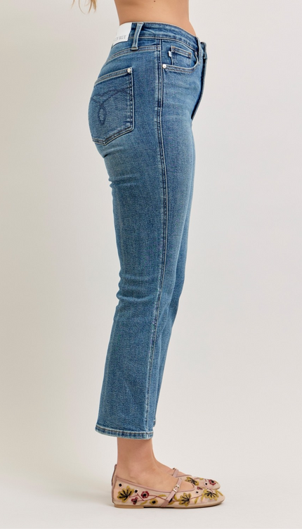 Judy Blue High Waist Tummy Control Kick Flare Jeans 881097 - 3