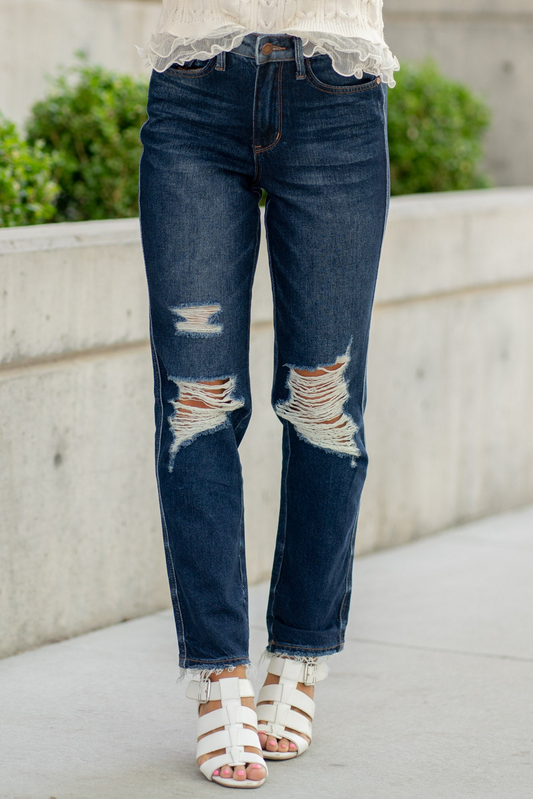 Judy Blue Rigid Magic High Waist Straight Leg Jeans 88819 - Sleekdenim.com
