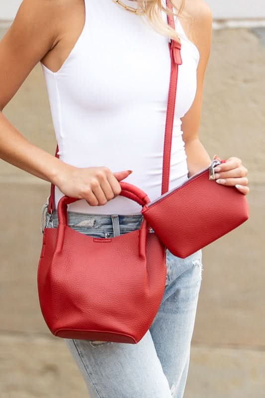 Drew Mini Bucket Crossbody Tote - Sleekdenim.com