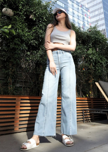 AT2078WDLT INSEAM TRANSFORM WIDE LEG JEANS - Sleekdenim.com
