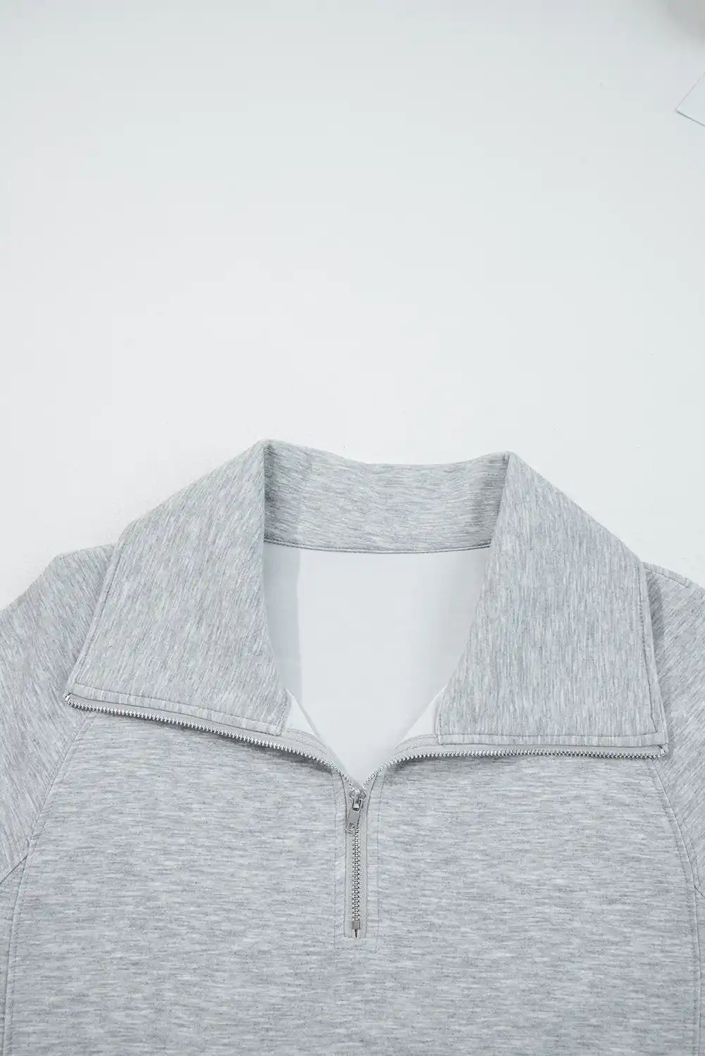 Goat Zip Collar Long Sleeve Top Drawstring Pants Set - Sleekdenim.com