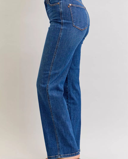 Judy Blue High Waist Tummy Control Straight Jeans - Sleekdenim.com