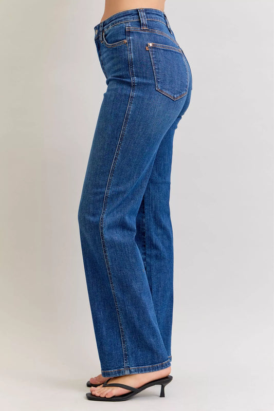 Judy Blue High Waist Tummy Control Straight Jeans - Sleekdenim.com