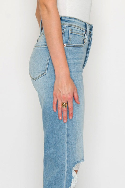 AT1120WDM - Ultra High Rise Modern Wide Jeans – Vi - Sleekdenim.com