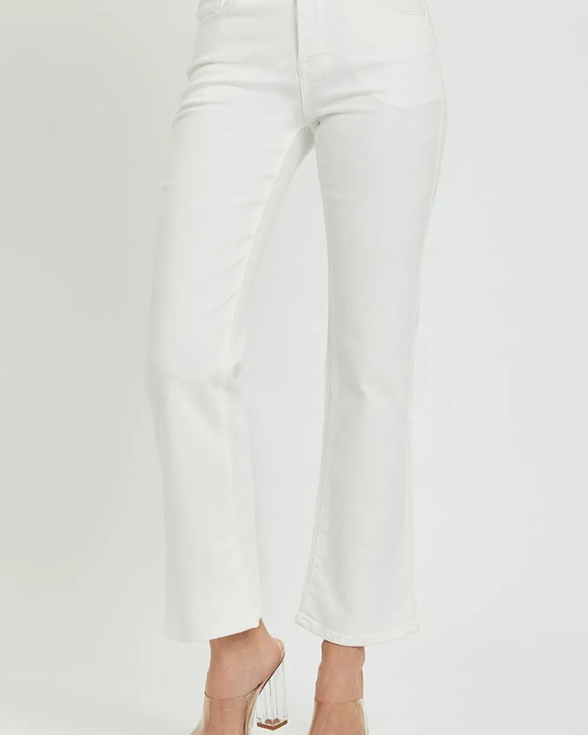 RISEN Full Size Mid Rise Jeans with Pockets - Sleekdenim.com