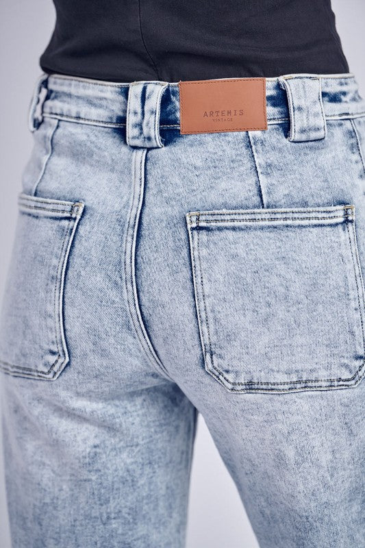 AT1013WDL 90's Vintage Stretch Wide Jeans - Sleekdenim.com