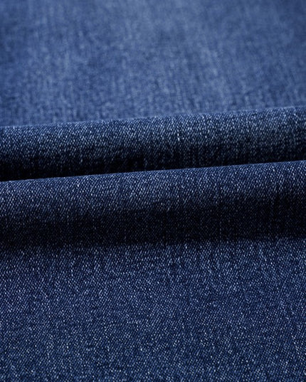 Denim Patch Pocket Wide Leg Jeans - Sleekdenim.com