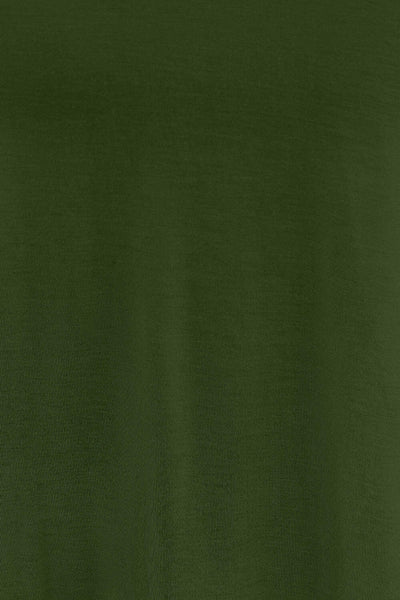 Basic Bae Full Size V-Neck Lantern Sleeve Top Army Green