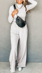 Light Grey / L / 50%Polyester+45%Viscose+5%Elastane