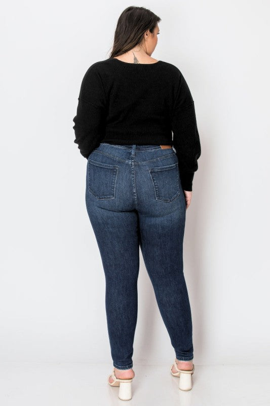 AT1041NSKDC-P Corset Plus Super Skinny Jeans - Sleekdenim.com