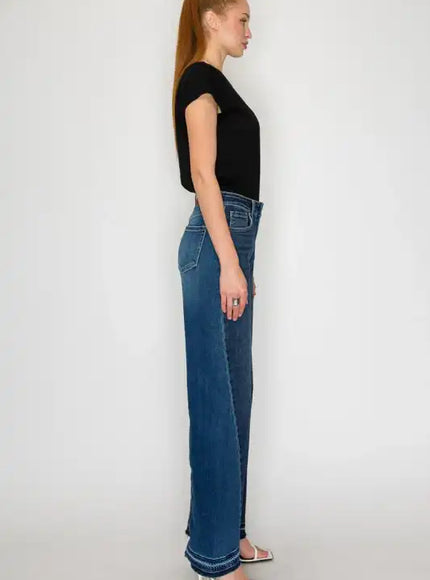 AT2005WDM - HIGH RISE FLARE JEANS - Sleekdenim.com