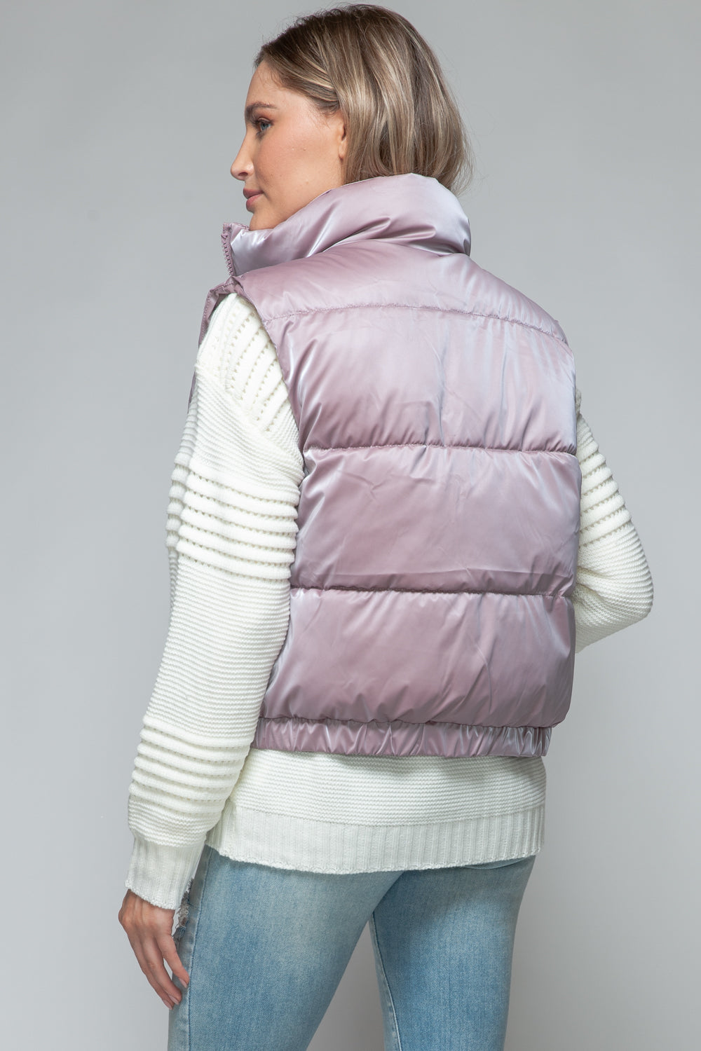 Snobbish Fine Fur Lining Quilted Puffer Vest