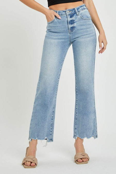 RISEN Full Size High Rise Straight Jeans | Sleekdenim.com