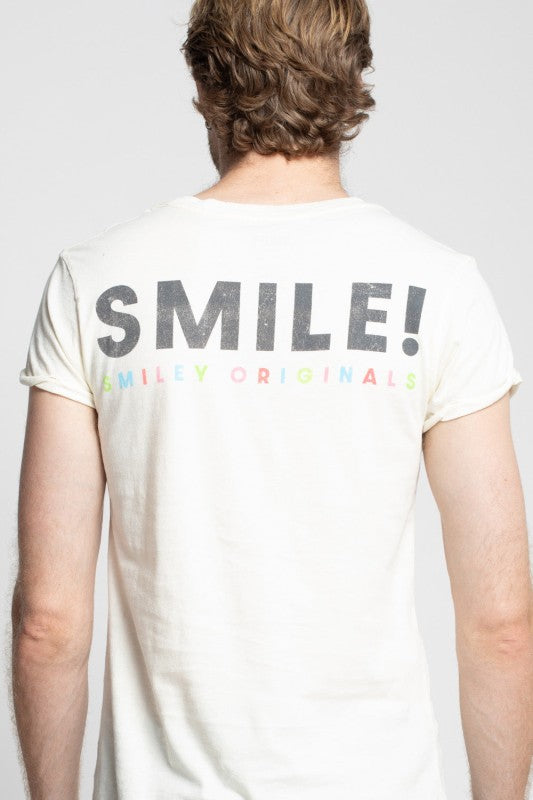Original Smiley Vintage-Style Fitted Tee - Sleekdenim.com